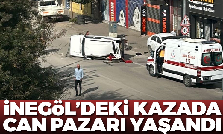 İnegöl deki kazada can pazarı yaşandı İnegöl haberleri