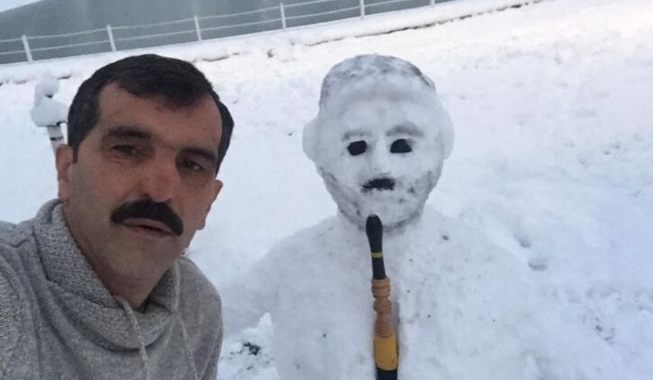 Inegollulerden Kardan Adam Manzaralari Inegol Haberleri