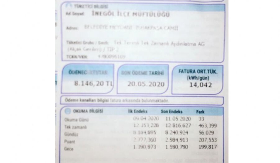 Limak Enerji Den Aciklama 5 Aylik Faturanin Bedeli 8 Bin Tl Inegol Haberleri