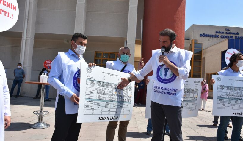 Saglik Calisanlari Eylemde Bursa Haberleri
