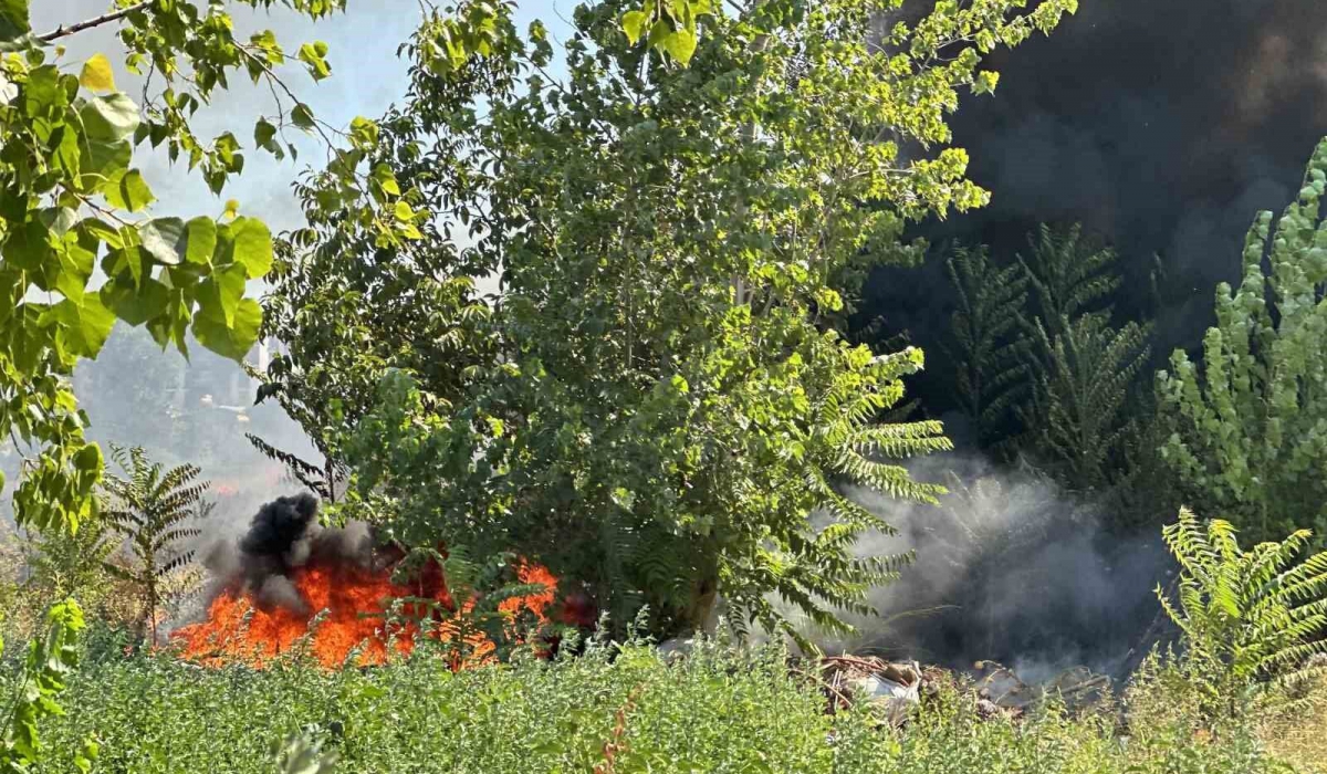 Bursa’da korkutan yangın : Odun depoları tehlike altında