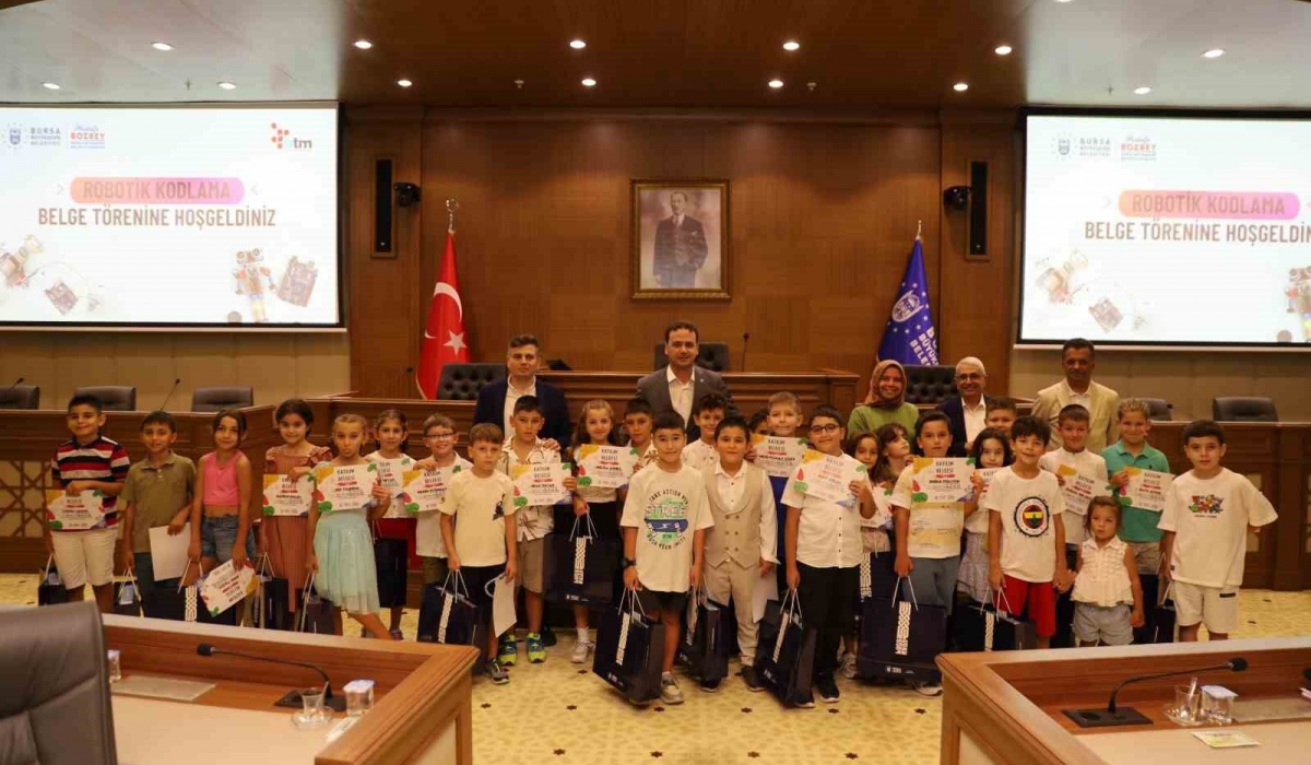 Robotik kodlamada sertifika heyecanı