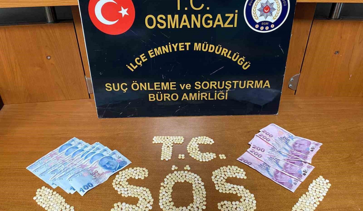 Bursa’da takibe alınan şüpheliden 750 adet sentetik hap ele geçirildi