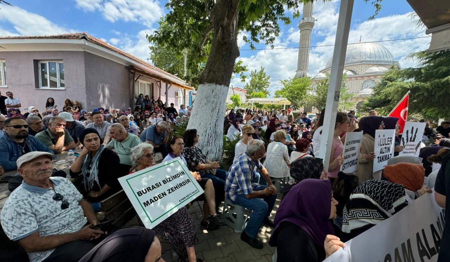 İnegöl'de Altın Madeni Protestosu: Siyanürlü altına hayır