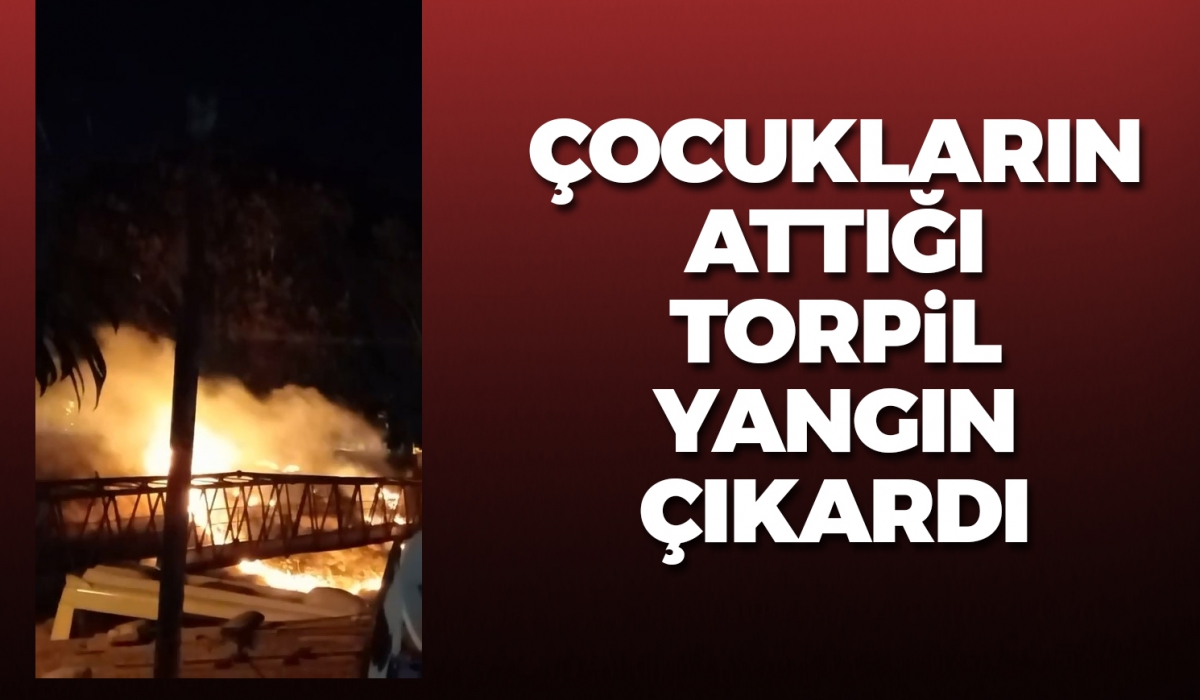 Çocukların attıkları torpil yangın çıkardı, facia ucuz atlatıldı