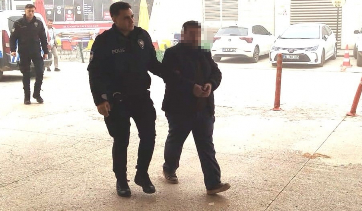 İnegöl'de cani koca tekrar gözaltına alındı