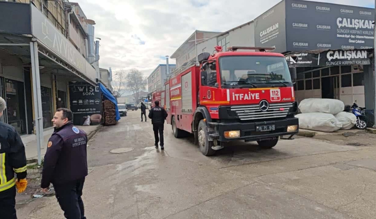 Sanayide yangın! İtfaiye seferber oldu