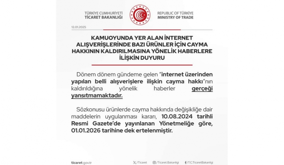 Cayma Hakkında Önemli Gelişme!