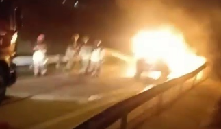 Seyir halinde cayır cayır yandı!