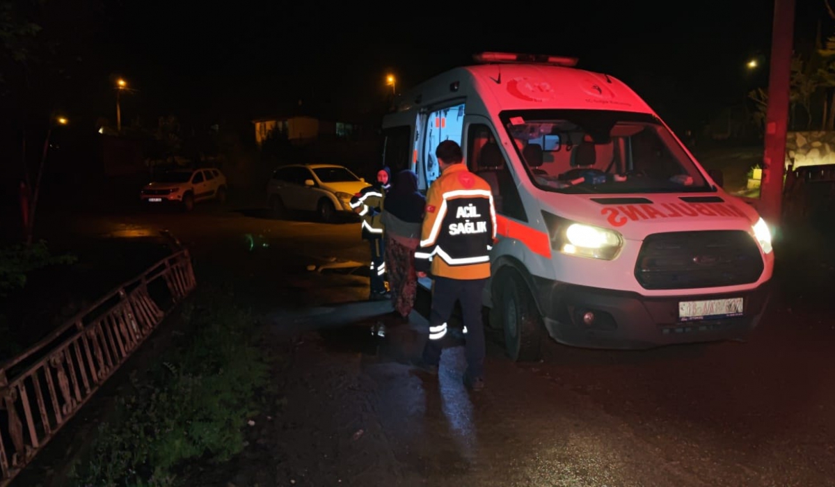 Gece yarısı korkutan yangın 