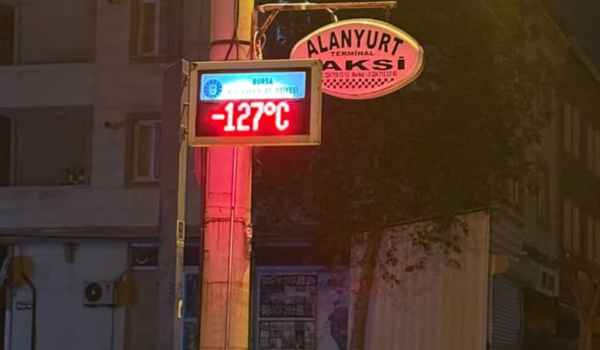 İnegöl'de termometreyi görenlerin içi dondu!
