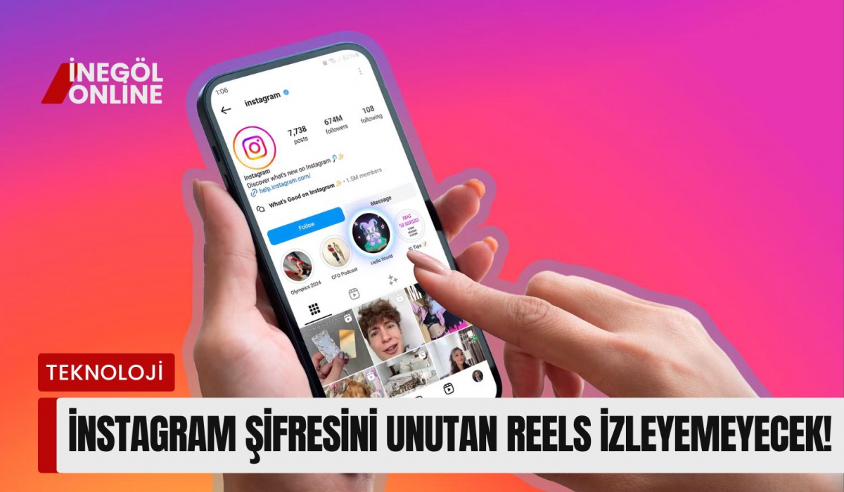 Instagram şifresini unutan reels izleyemeyecek!