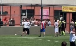 İnegöl'de köyler arası turnuvada yumruklar havada uçuştu!