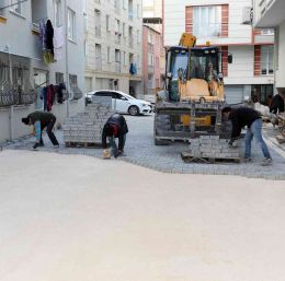 Mudanya’ya parke yol çalışmaları devam ediyor