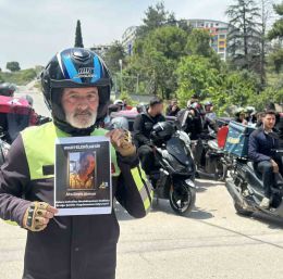 Bursa’da motokuryeler Ata Emre Akman için kontak kapattı