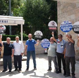 Bursa’da İsrail’e protesto
