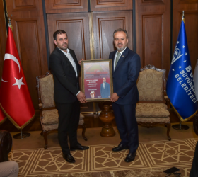 İnegölspor'dan Başkan Aktaş'a ziyaret