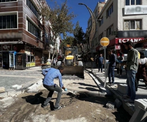 Buhara Caddesinde çalışmalar devam ediyor