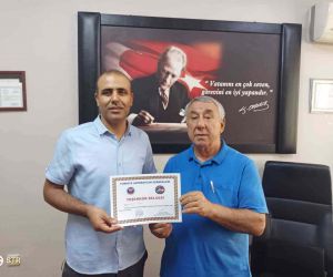 Serdar Ünsal’dan Muharrem Verberi ve Serhat Türkeli’ye teşekkür belgesi