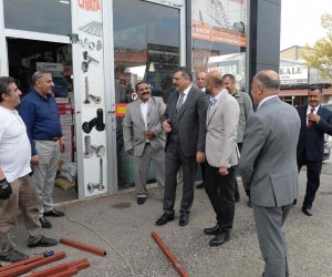 Vali Çiftçi’den sanayi esnafına ziyaret
