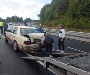 Zonguldak’ta 6 aracın karıştığı zincirleme kaza: 1 yaralı