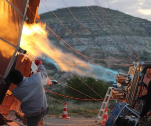 Kapadokya’da sıcak hava balonlarına yağmur engeli