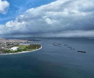 İstanbul’da yağmur bulutları dron ile görüntülendi