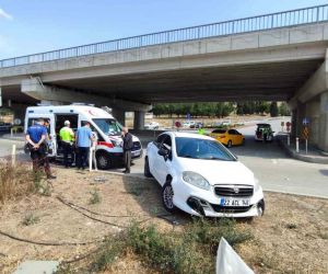 Keşan’da otomobil ticari taksi ile çarpıştı: 1 yaralı