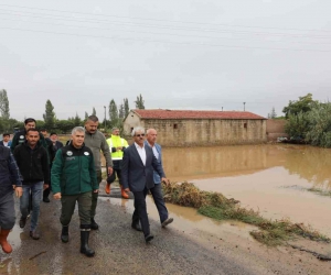 Niğde Valisi Çelik, sel bölgesinde inceleme yaptı