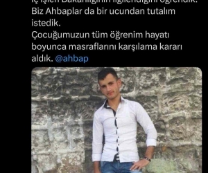 Şehit veterinerin çocuğunun öğrenim masraflarını Ahbap Derneği üstlendi