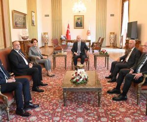 TBMM Başkanı Kurtulmuş, İYİ Parti Genel Başkanı Akşener ile görüştü
