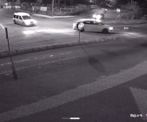Maltepe’de yerde yatan köpeği ezen sürücü kamerada
