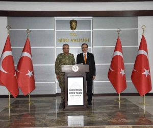 2. Ordu Komutanı Korgeneral Metin Tokel, Siirt Valisi Kızılkaya’yı ziyaret etti