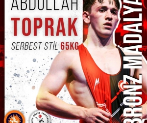 Abdullah Toprak’tan bronz madalya