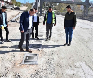 Başkan Doğan, sıcak asfalt yapılacak bölgelerdeki çalışmalarını yerinde inceledi