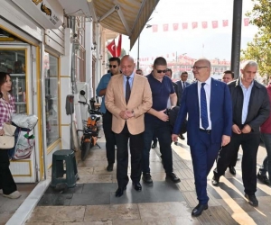 Başkan Ergün, devam eden prestij cadde çalışmasını inceledi