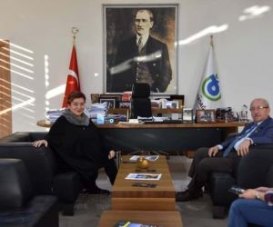 Başkan Albayrak’ Dilek Türker’i ağırladı