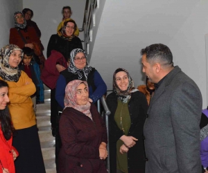 Başkan Ekinci, kursiyerlerin dilek ve taleplerini dinledi