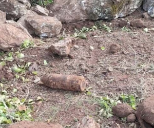 Marmaris’te inşaat kazısında havan topu bulundu