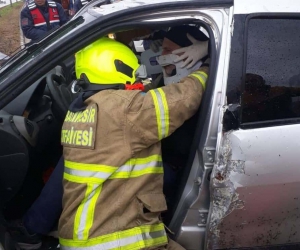 Bandırma - Bursa karayolu üzerinde trafik kazası: 1 yaralı