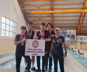 Söke Cumhuriyet Anadolu Lisesi Yüzme Takımı Aydın İl Şampiyonu oldu