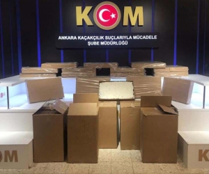 Ankara’da kaçak sigara ve makaron operasyonu: 454 bin 151 adet ürün ele geçirildi