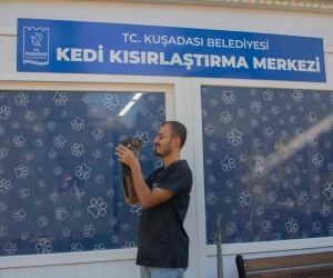 Kuşadası Belediyesi patili dostların sağlığı için bir adım daha attı