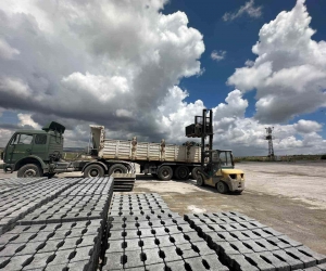 Büyükşehir, 250 bin metrekare kilit beton parke taşı üretti
