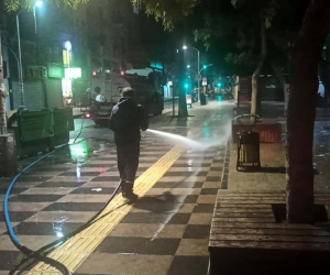 Mersin’de yağış ve fırtına fırtına sonrası temizlik çalışmaları sürüyor