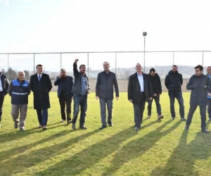 Hamzabey Futbol Sahasına Soyunma Odaları Yapılıyor