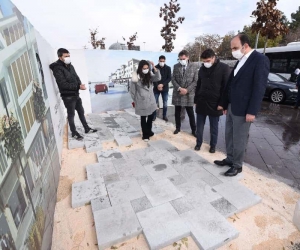 Başkan Altay, Alaaddin cephe düzenleme çalışmalarını inceledi