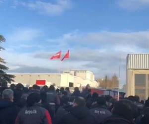Arçelik işçilerinin eylemi devam ediyor