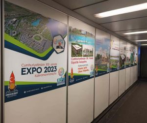 Havalimanlarına EXPO 2023 Onikişubat ve Kahramanmaraş afişleri asıldı