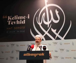 Diyanet İşleri Başkanı Erbaş, İstanbul’da ‘Kelime-i Tevhid Hat Eserleri Sergisi’ni açtı
